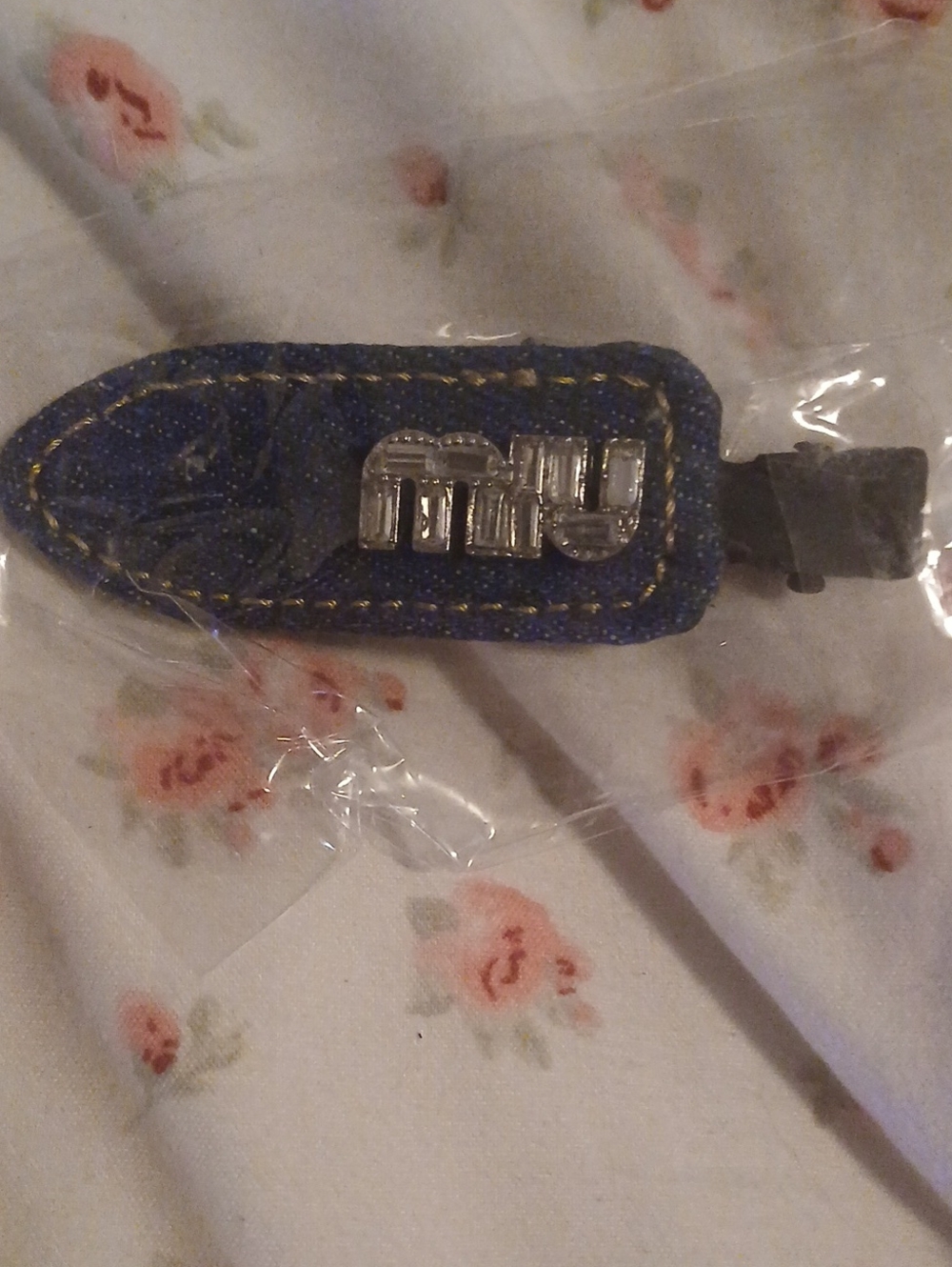 Jean Miu Miu Hair Clip.